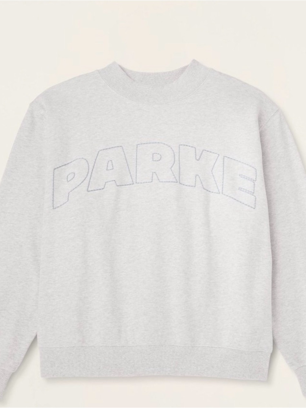 Women's Mockneck Pullover Sweatshirt -
Parke Heather Gray L/XL - Picture 4 of 6